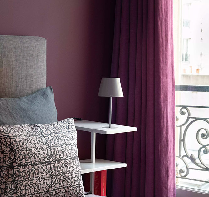 Appartement rue Amélie, Paris 7e : chambre