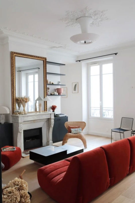 Appartement rue Bellefond : salon