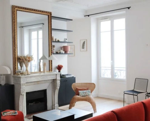 Appartement rue Bellefond : salon