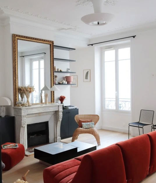Appartement rue Bellefond : salon