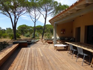 Calitu : vue d'ensemble sur la terrasse