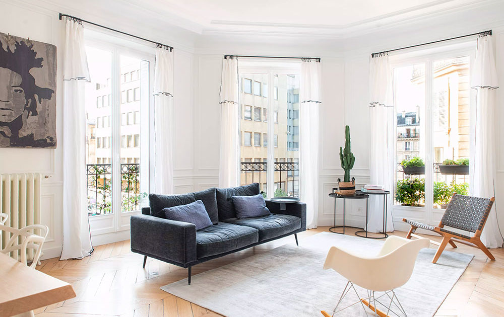 Appartement rue Faraday, Paris 17e : salon